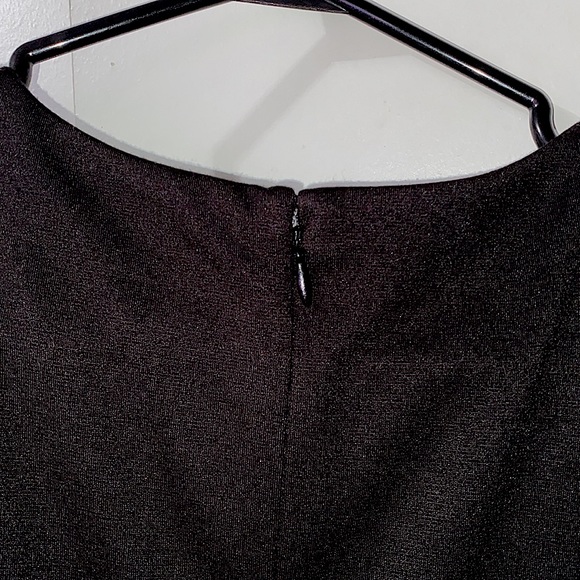 BNWOT black dress with diamond neckline - Picture 5 of 6